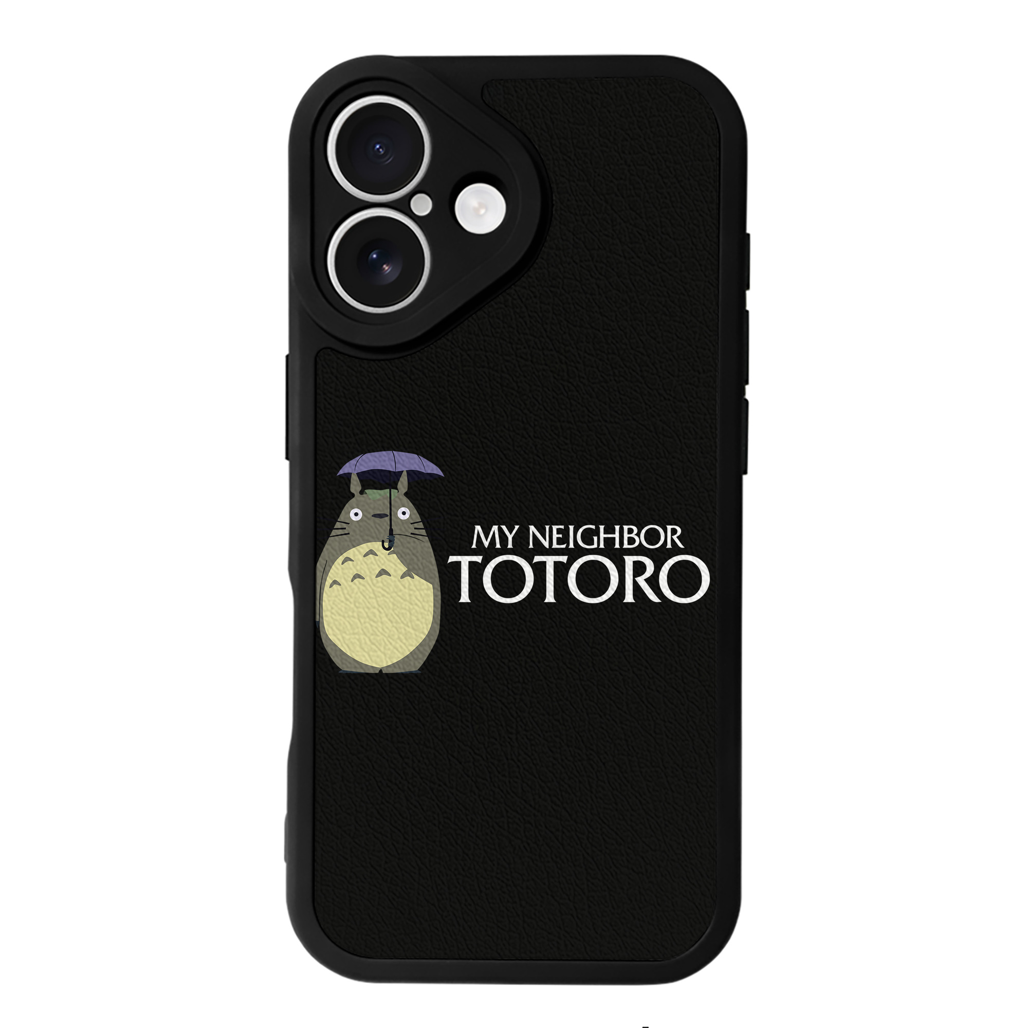 （画像用） となりのトトロ 草壁メイ 草壁サツキ My Neighbor Totoro Satsuki Kusakabe Mei Kusakabe 【iPhone 16シリーズ対応】シリコンスマホケース（レザー調） 材質：シリコン